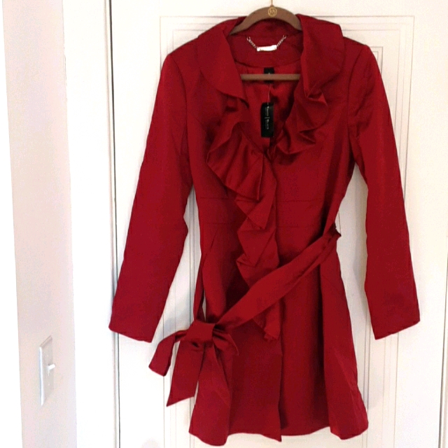 Nwt. Long Sleeve Dress Coat, White House Black Mkt